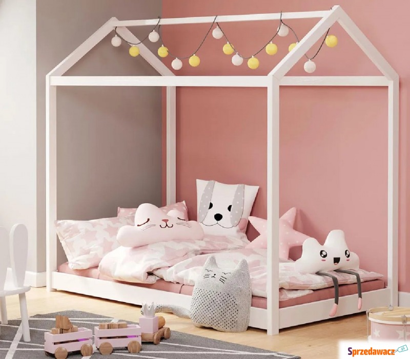Drewniane łóżko dziecięce domek - Tutti - Meble dla dzieci - Trzebiatów