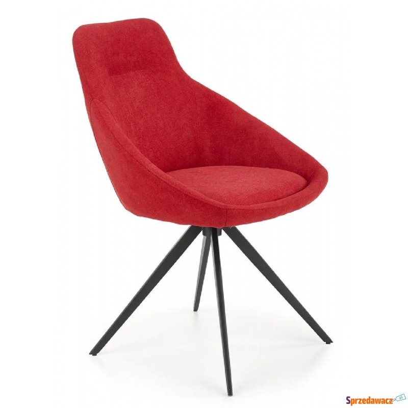 Czerwone tapicerowane krzesło do salonu - Bondi - Krzesła do salonu i jadalni - Kędzierzyn-Koźle