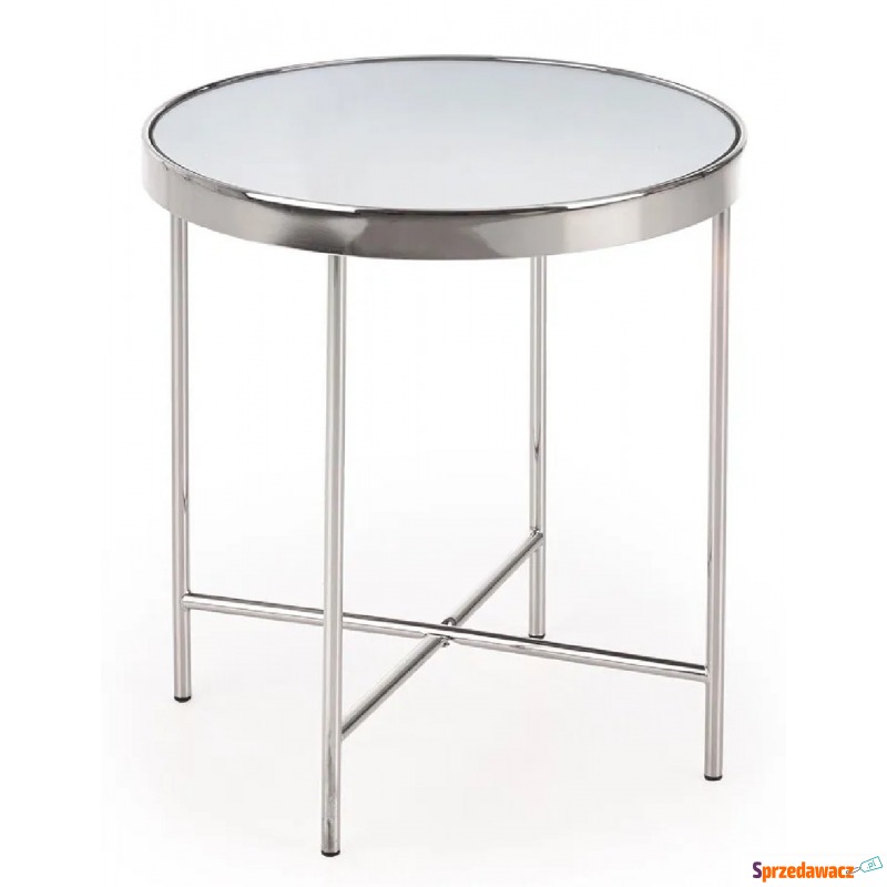 Srebrny stolik kawowy w stylu glamour - Lilla - Stoły, stoliki, ławy - Mrągowo