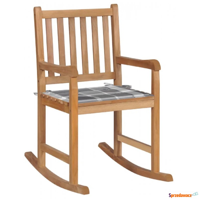 Fotel bujany z szaro-białą poduszką - Korja - Krzesła ogrodowe - Konin