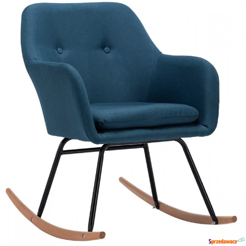 Niebieski nowoczesny fotel bujany – Foxie - Sofy, fotele, komplety... - Ostrowiec Świętokrzyski