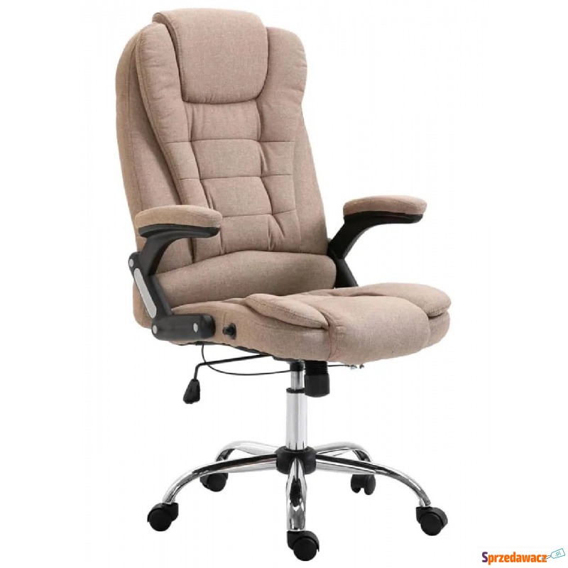 Fotel biurowy w kolorze taupe - Coria - Krzesła biurowe - Żyrardów
