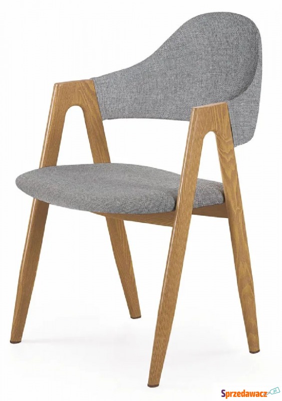 Szare krzesło tapicerowane - Ebris 2X - Krzesła biurowe - Rzeszów