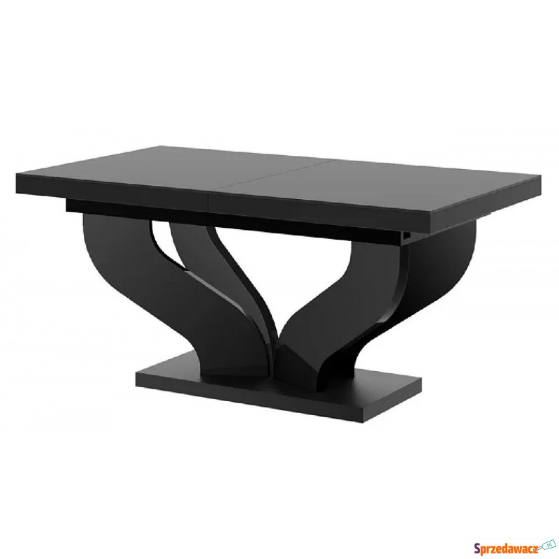 Czarny duży prostokatny stół rozkładany - Tutto - Stoły kuchenne - Pruszków