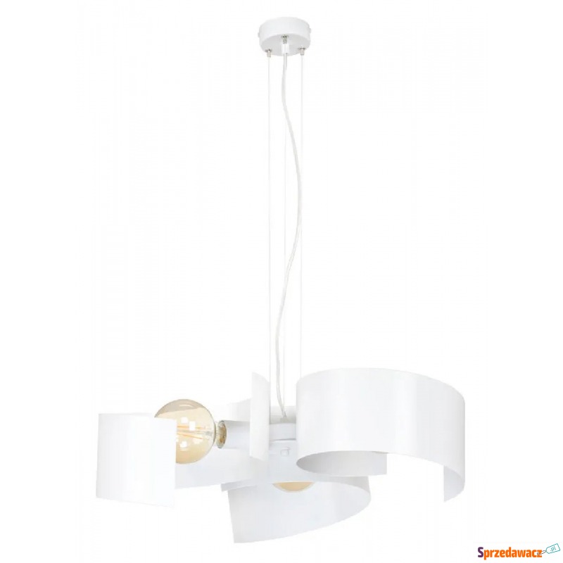 Biała nowoczesna lampa wisząca - D012-Teviso - Lampy wiszące, żyrandole - Siedlce