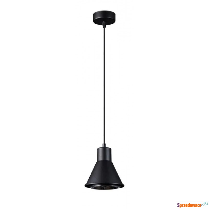 Czarna lampa wisząca loft stożek - S170-Koria - Pozostałe oświetlenie - Kłodzko