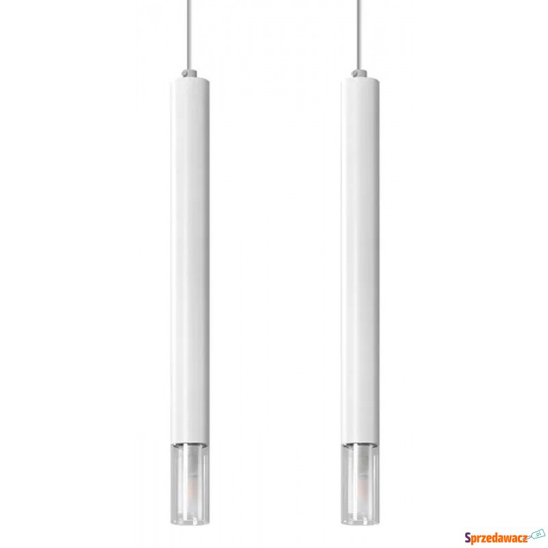 Biała podwójna lampa wisząca tuba - S160-Tixa - Lampy wiszące, żyrandole - Rawicz