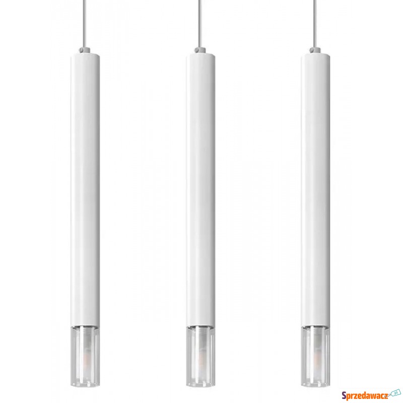 Biała potrójna lampa wisząca nad stół - S161-Tixa - Lampy wiszące, żyrandole - Trzebiatów