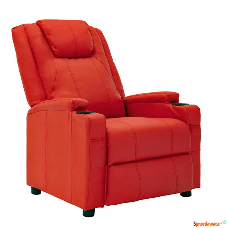 Czerwony nowoczesny fotel - Rosario - Sofy, fotele, komplety... - Nowy Dwór Mazowiecki