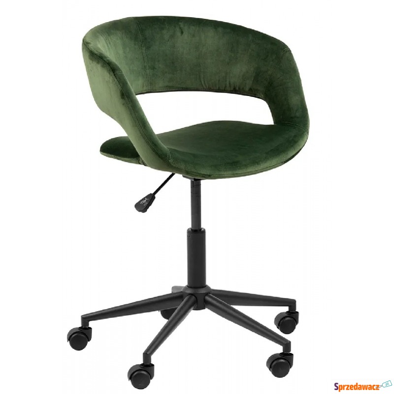 Zielony fotel biurowy z weluru - Kinni - Krzesła biurowe - Kielce