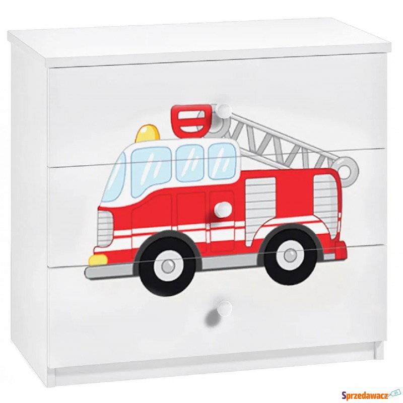 Komoda dziecięca z szufladami wóz strażacki -... - Meble dla dzieci - Pilchowo