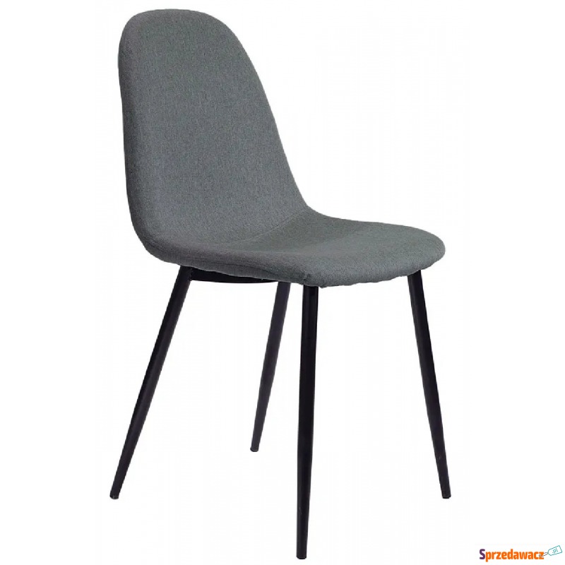 Ciemnoszare krzesło tapicerowane - Jalons 2X - Krzesła do salonu i jadalni - Kołobrzeg