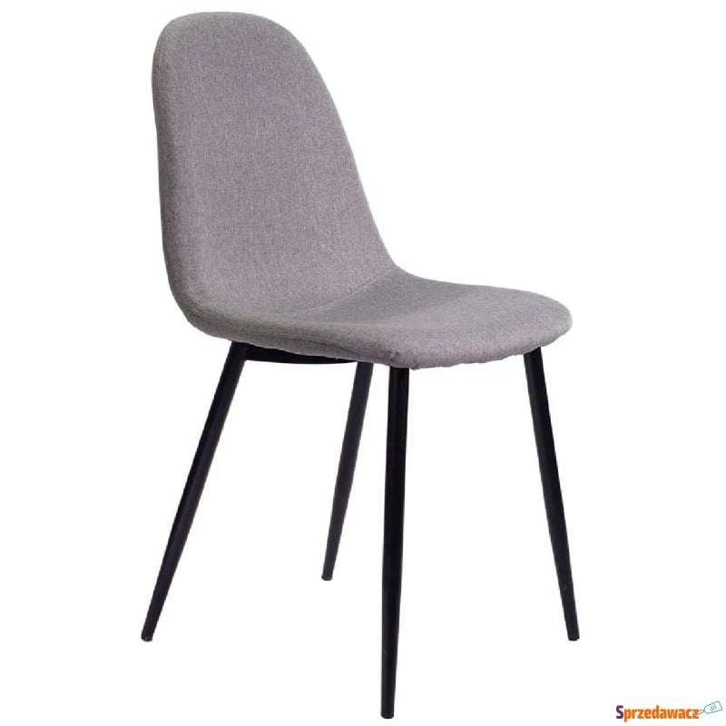 Jasnoszare krzesło tapicerowane - Jalons 2X - Krzesła do salonu i jadalni - Mielec