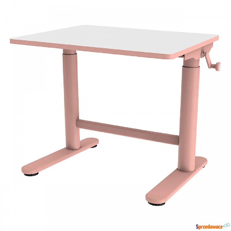 Różowe wąskie biurko dziecięce - Otiso - Biurka - Pruszków