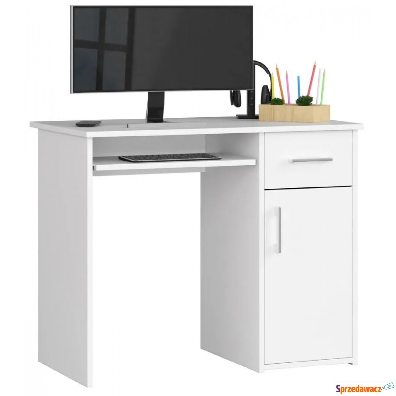 Białe biurko z szufladą - Esman 2X - Biurka - Jelenia Góra