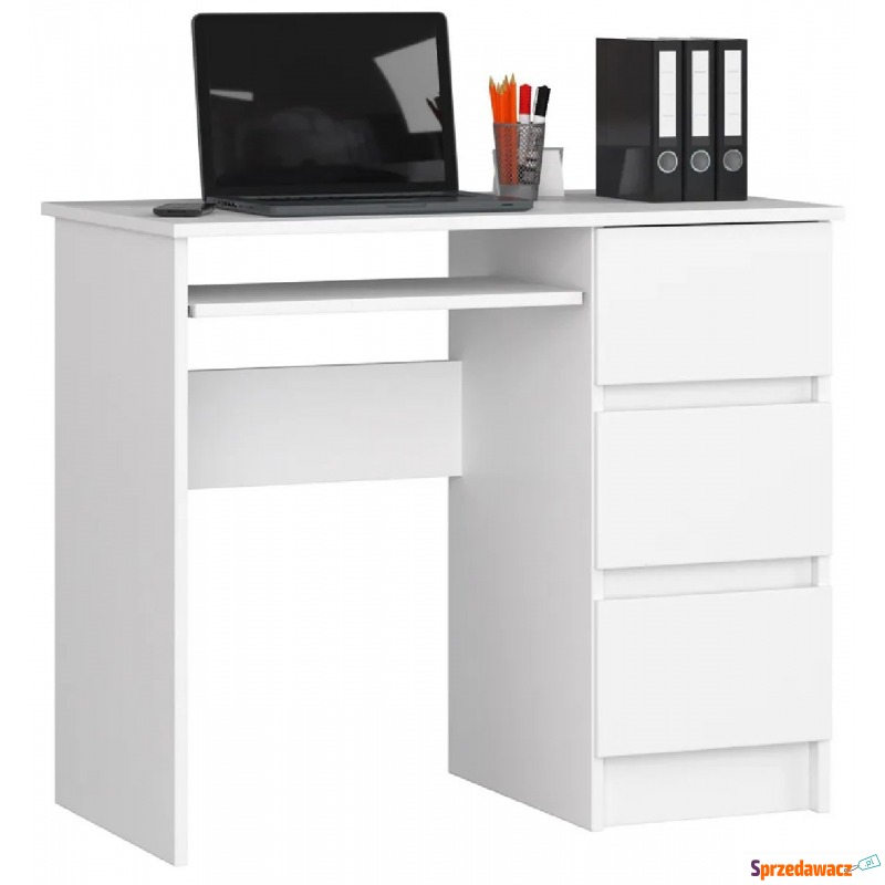 Białe nowoczesne biurko z szufladami - Miren 4X - Biurka - Grodzisk Wielkopolski