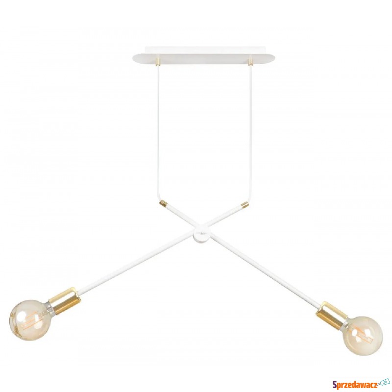 Biała minimalistyczna lampa wisząca - D090-Notia - Lampy wiszące, żyrandole - Ustka