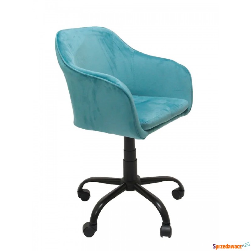 Fotel obrotowy w kolorze morskim - Levros - Krzesła biurowe - Jaworzno