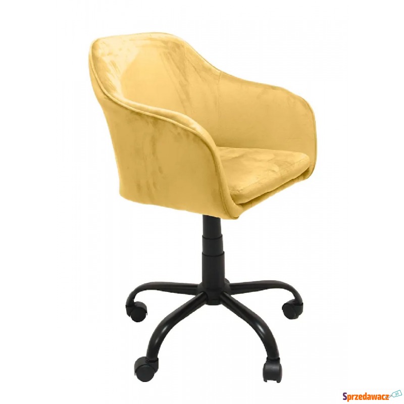 Żółty regulowany fotel biurowy - Levros - Krzesła biurowe - Mielec