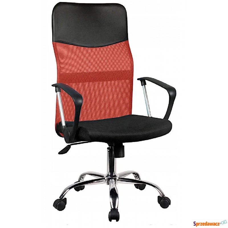 Czerwony ergonomiczny fotel obrotowy - Ferno - Krzesła biurowe - Zgorzelec