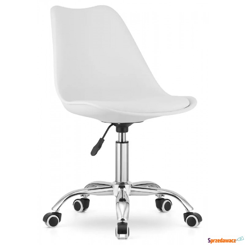 Białe skandynawskie krzesło obrotowe - Fernis - Krzesła biurowe - Zielona Góra