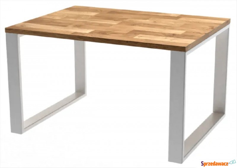 Biały inudstrialny stolik kawowy - Renduti 4X - Stoły, stoliki, ławy - Częstochowa