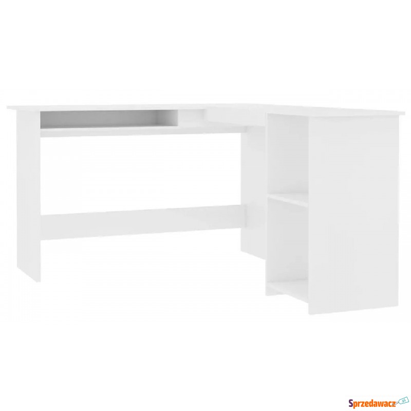 Białe biurko narożne - Merfis 3X - Biurka - Piła