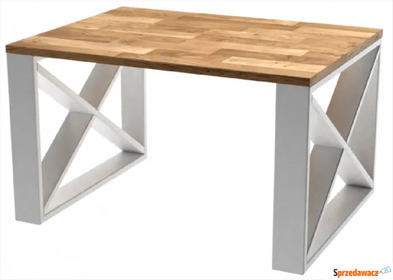 Biały loftowy stolik kawowy - Monello 4X - Stoły, stoliki, ławy - Płock
