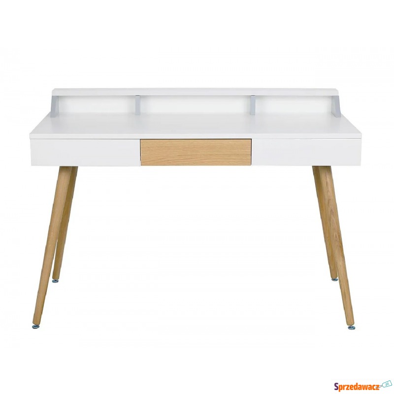 Skandynawskie biurko białe - Alomo - Biurka - Chełm