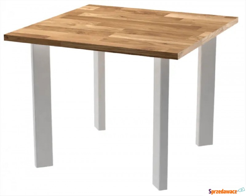 Biały industrialny stolik kawowy - Karlon 3X - Stoły, stoliki, ławy - Koszalin