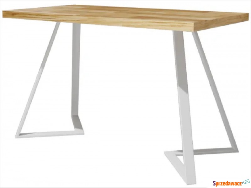 Biały loftowy stół do jadalni - Janello 4X - Stoły kuchenne - Legnica