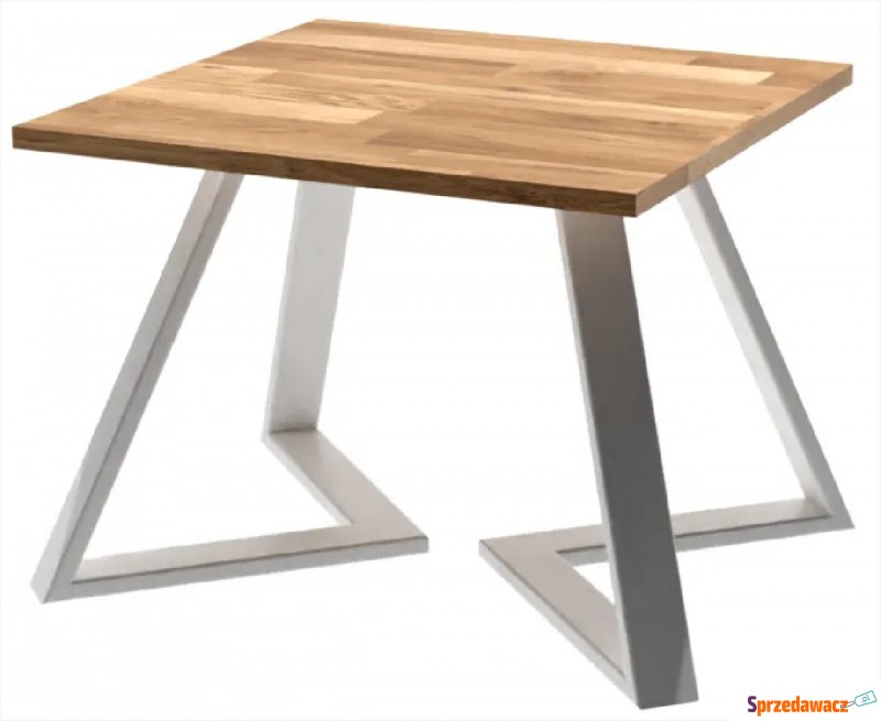 Biały industrialny stolik kawowy - Matella 3X - Stoły, stoliki, ławy - Konin