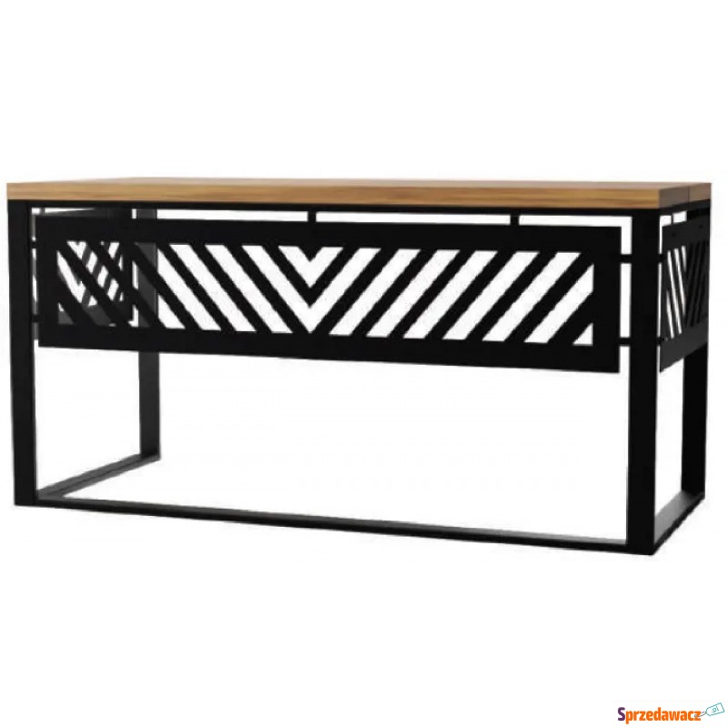 Czarne biurko drewniane - Tangle 4X - Biurka - Bielsko-Biała