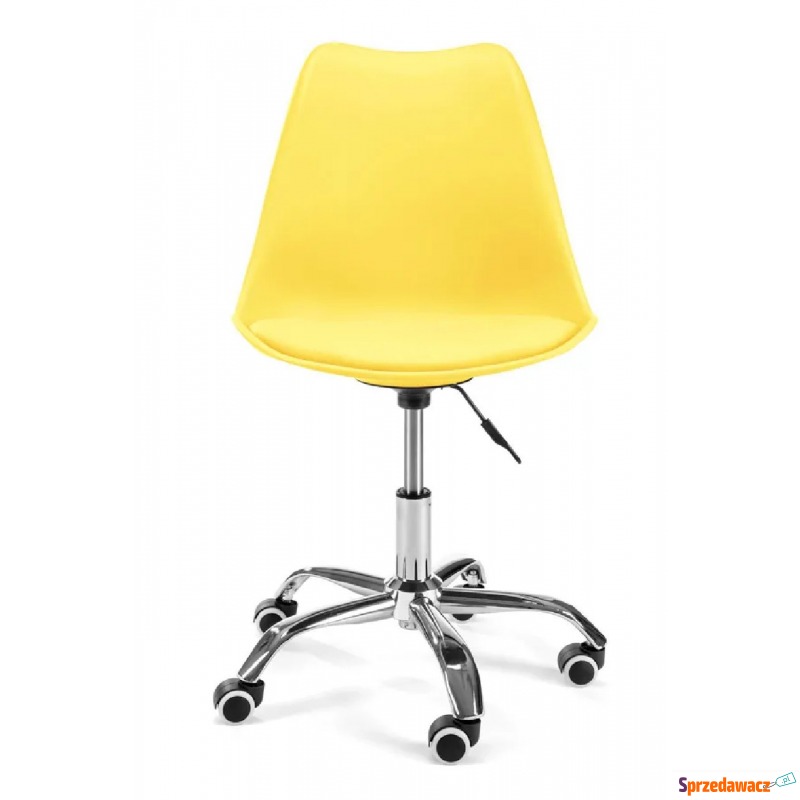 Nowoczesny fotel obrotowy żółty - Paris - Krzesła biurowe - Nowy Targ