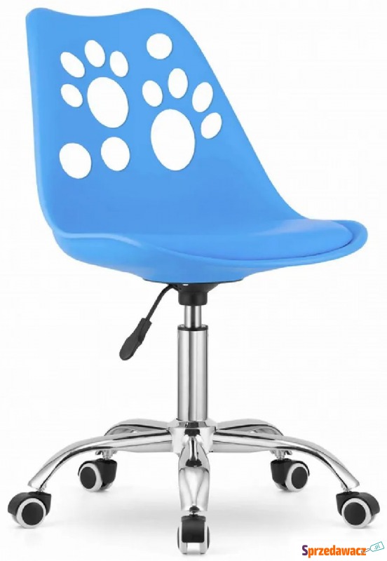 Niebieski mobilny fotel dla dziecka do nauki -... - Krzesła biurowe - Gdynia
