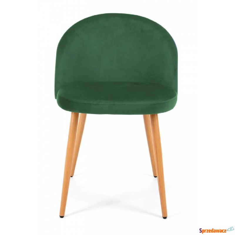 Welurowe krzesło do salonu zielone - Lako - Krzesła do salonu i jadalni - Częstochowa