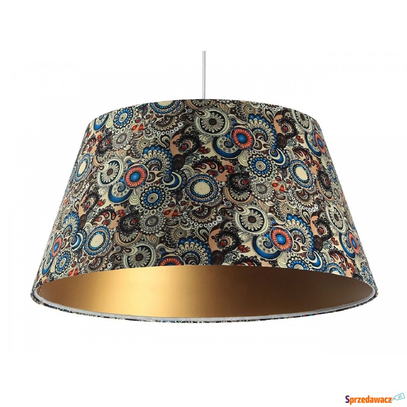 Welurowa lampa wisząca w rustykalne wzory - S... - Lampy stołowe - Siedlce