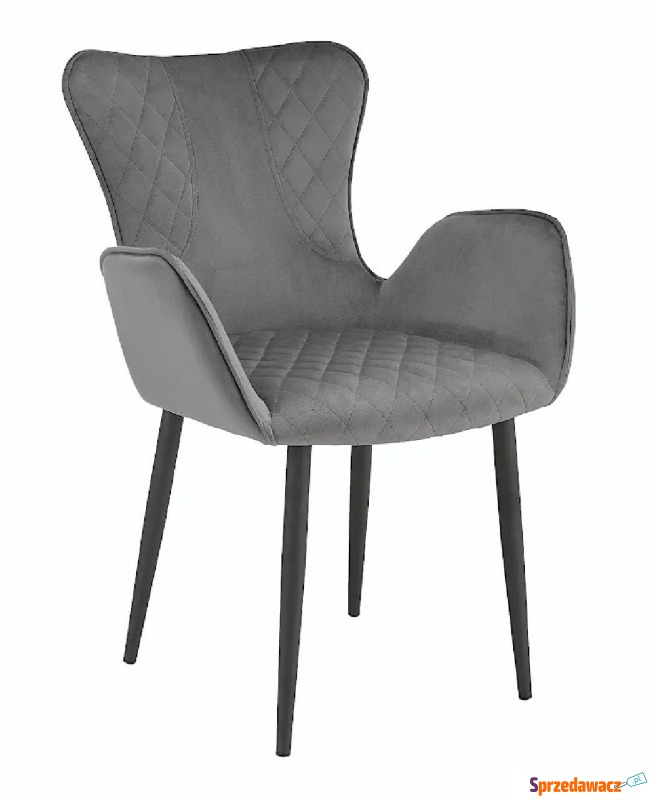 Szare tapicerowane krzesło - Bremo - Krzesła do salonu i jadalni - Chełm