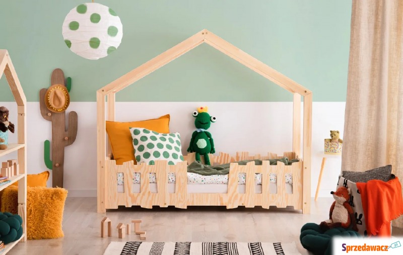 Drewniane łóżko dziecięce domek - Kiren 3X - Meble dla dzieci - Nowa Ruda