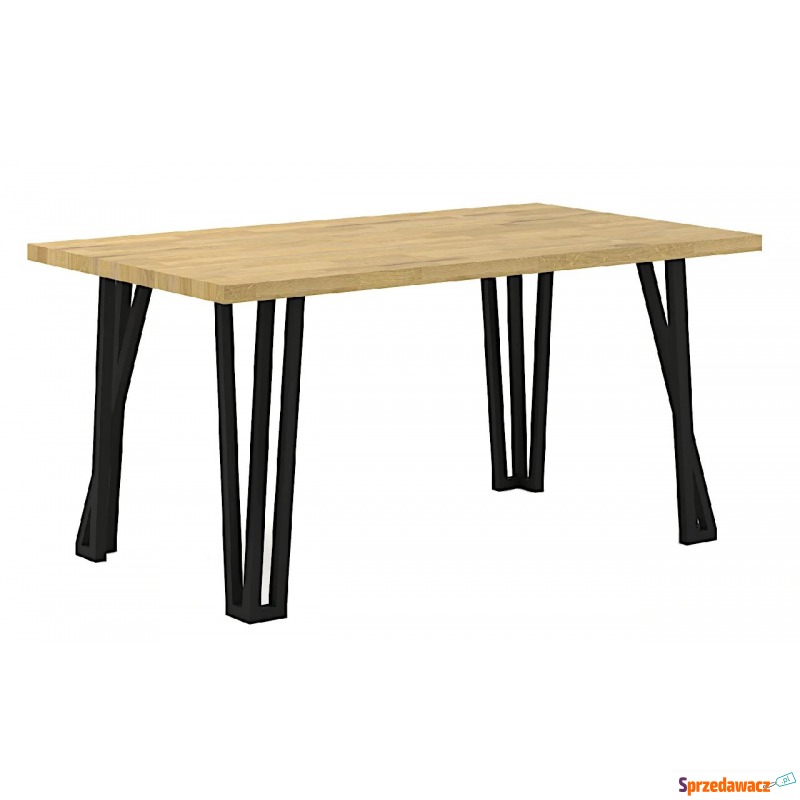 Dębowy stół ze stalowymi nogami - Ferrolo 3X - Stoły kuchenne - Konin