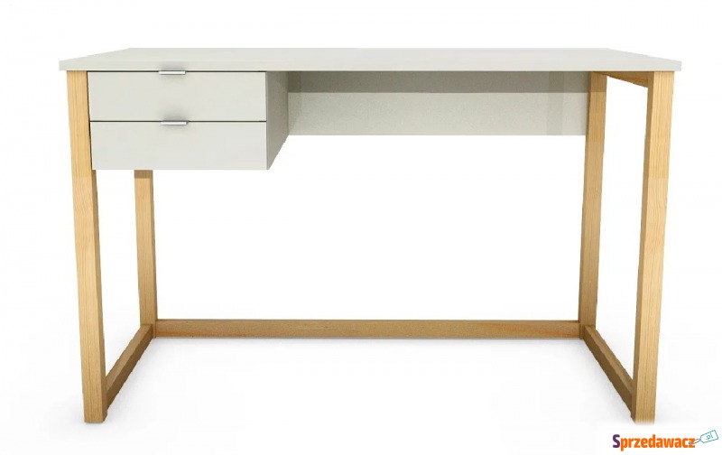 Białe biurko dla dziecka z szufladami - Molus... - Biurka - Gdynia
