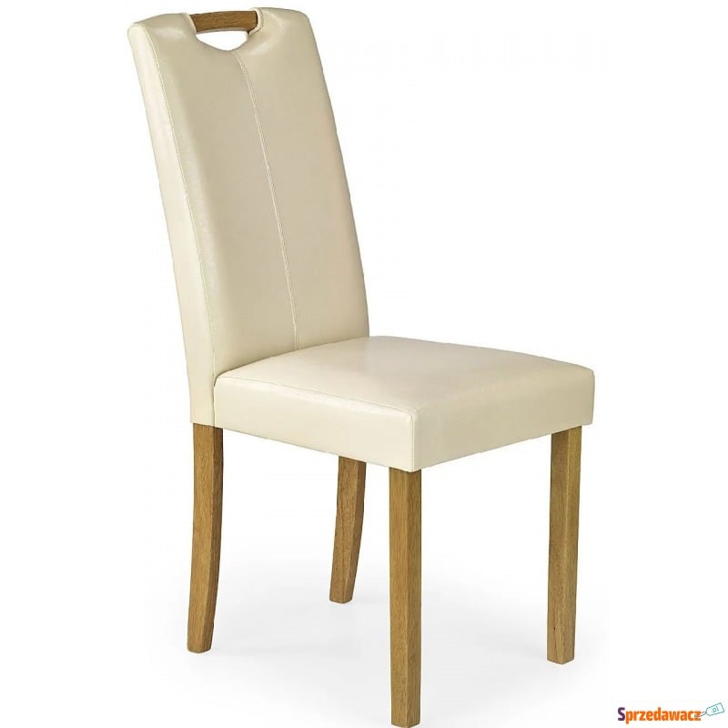 Drewniane krzesło od salonu Floyd - kremowe - Krzesła do salonu i jadalni - Komorniki