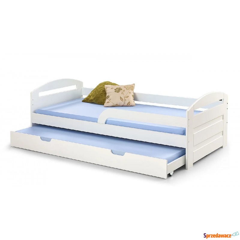 Podwójne łóżko rozsuwane Sistel - białe - Meble dla dzieci - Chruszczobród