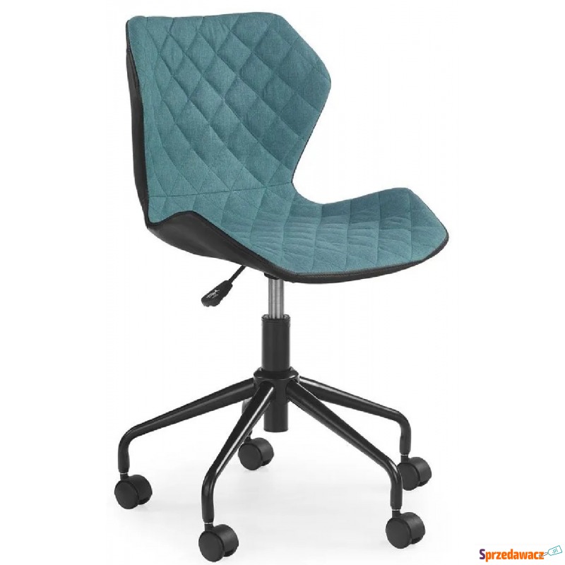 Młodzieżowy fotel pikowany Kartex - turkusowy - Krzesła biurowe - Lubin