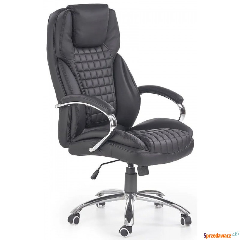 Pikowany fotel obrotowy Vivus - czarny - Krzesła biurowe - Piła