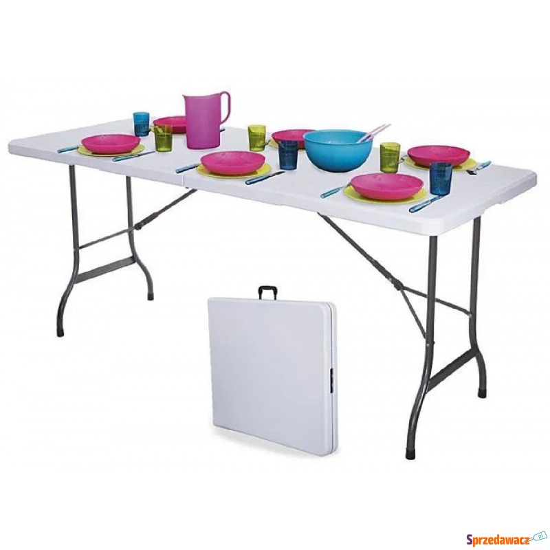 Stół cateringowy składany Turner 4X - biały - Stoły, ławy, stoliki - Brzeg