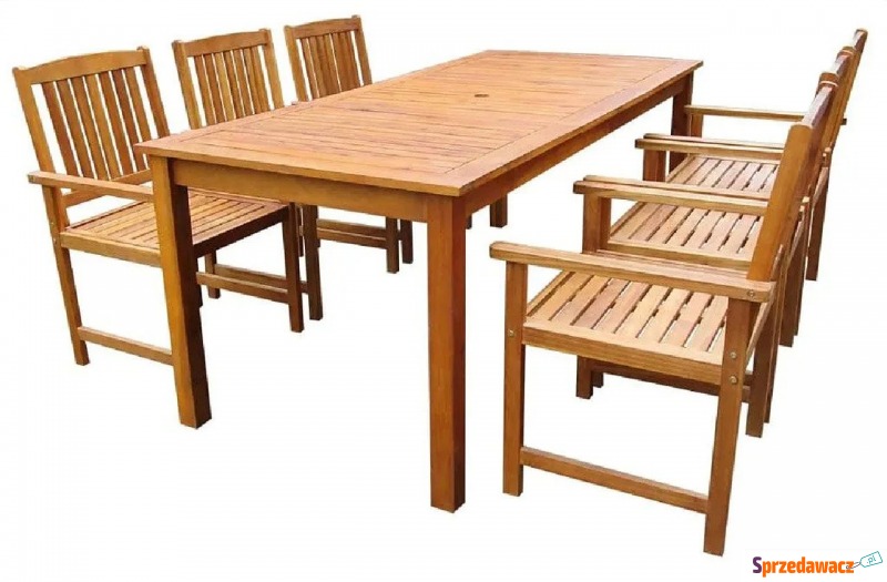 Zestaw drewnianych mebli ogrodowych - Kint 4X - Fotele, sofy ogrodowe - Płock
