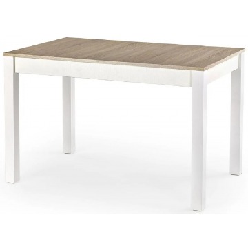 Stół rozkładany Aster - dąb sonoma+biały