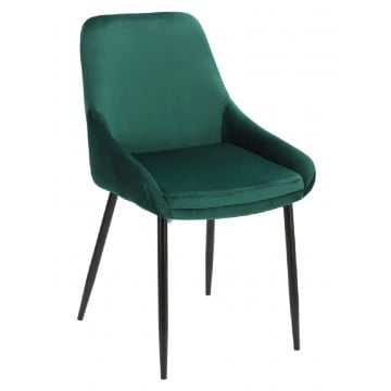 Zielone krzesło welurowe - Anaki