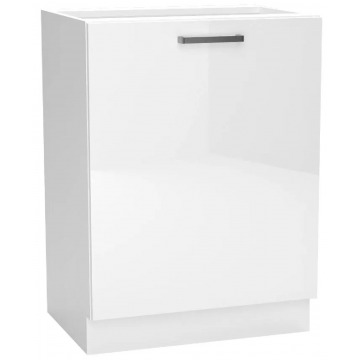 Biała dolna szafka do nowoczesnej kuchni - Elora 8X 60 cm połysk
